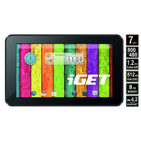 Dotykový tablet iGET Dual N7D 7", 8 GB, WF, Android 4.2 - černý - iGET Dual N7D 7", 8&nbsp;GB, WF, Android 4.2 -&nbsp;černý (foto 3)