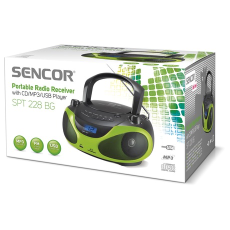 Radiopřijímač s CD Sencor SPT 228 BG - Sencor SPT 228 BG (foto 1)
