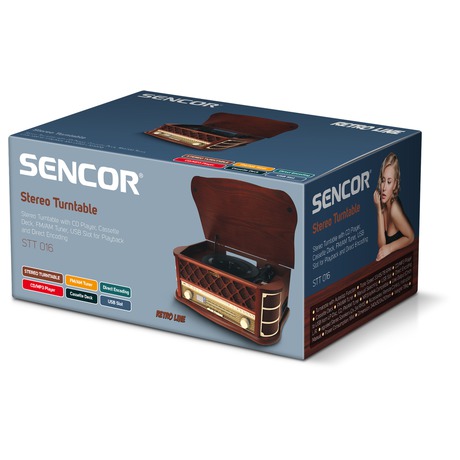 Retro gramofon s USB Sencor STT 016 - Sencor STT 016 (foto 1)