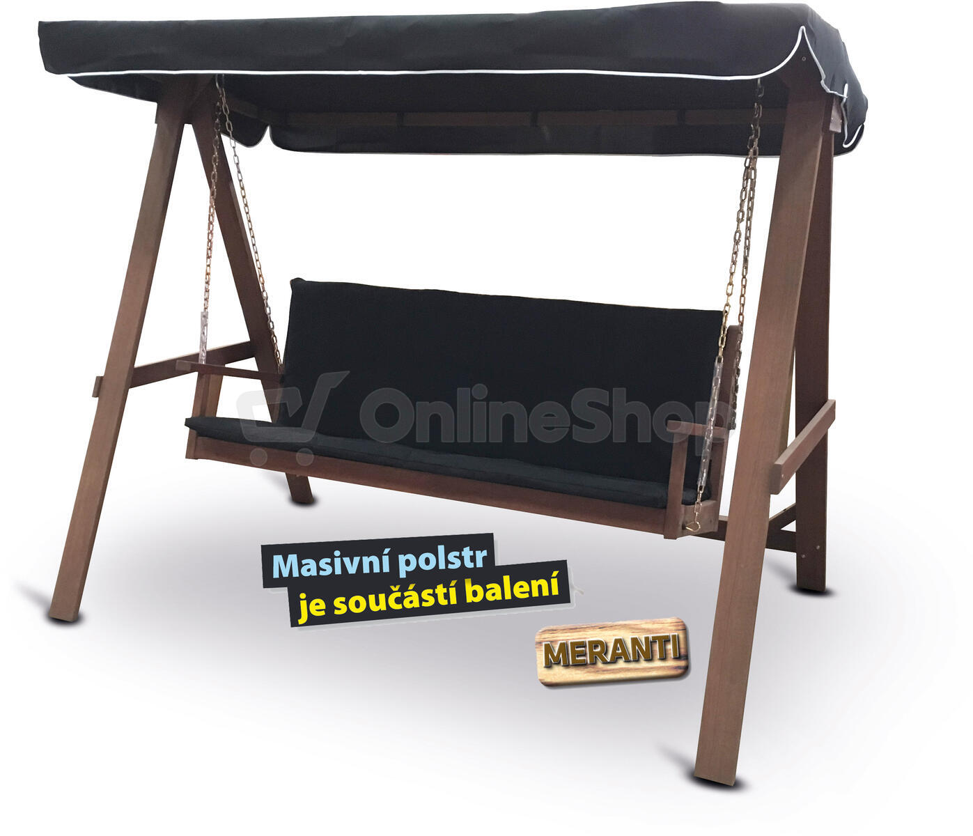 Zahradní houpačka VeGA BAHARA, černá