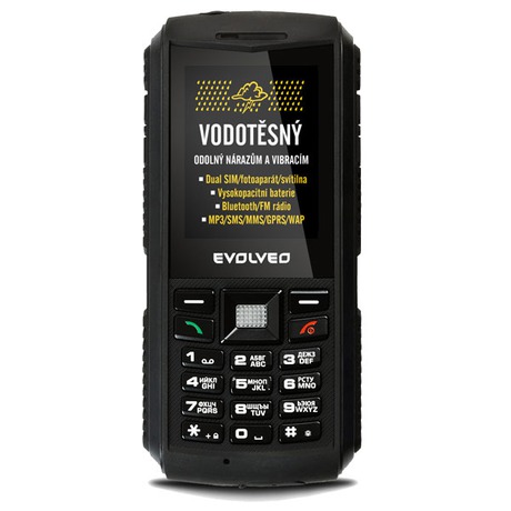 Mobilní telefon Evolveo StrongPhone X1 - černý - Evolve o&nbsp;StrongPhone X1&nbsp;- černý (foto 2)
