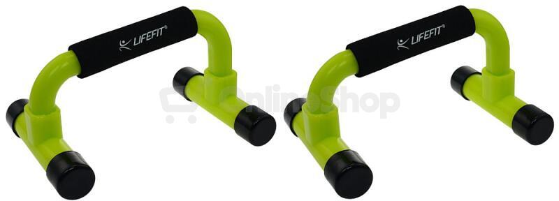 Opěrka na kliky Lifefit PUSH UP BAR, 1 pár - zelené