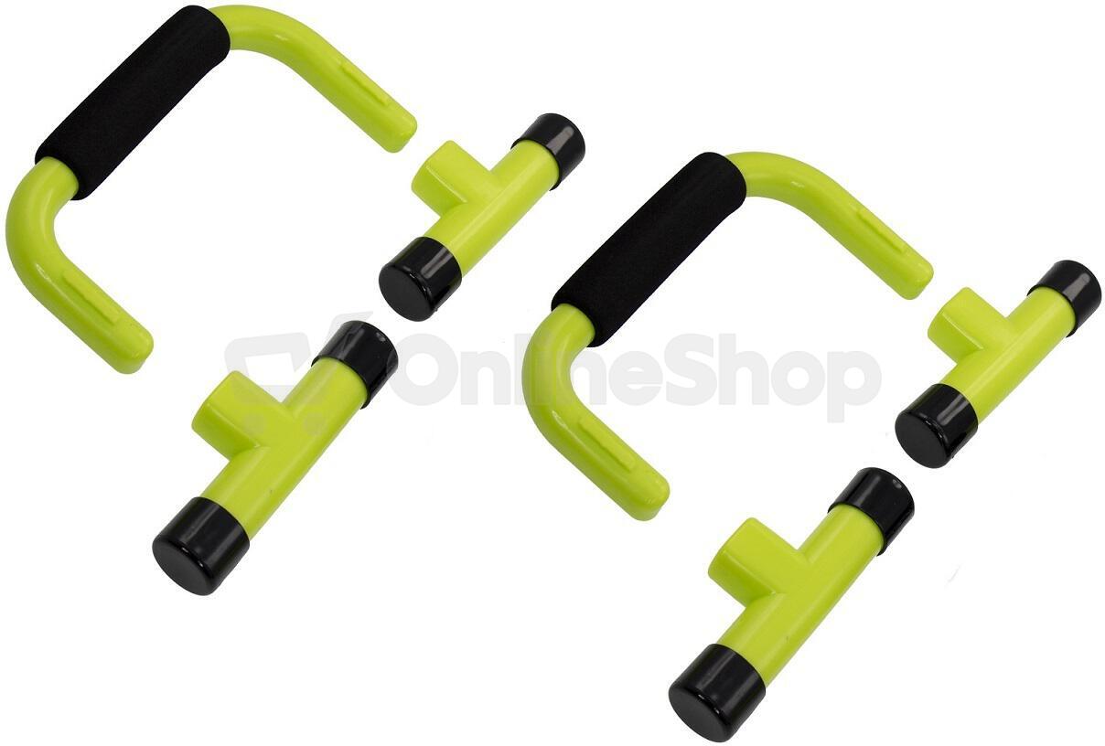 Opěrka na kliky Lifefit PUSH UP BAR, 1 pár - zelené