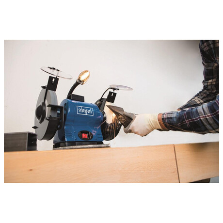 Bruska kotouov Scheppach BG 200 AL s blm kamenem