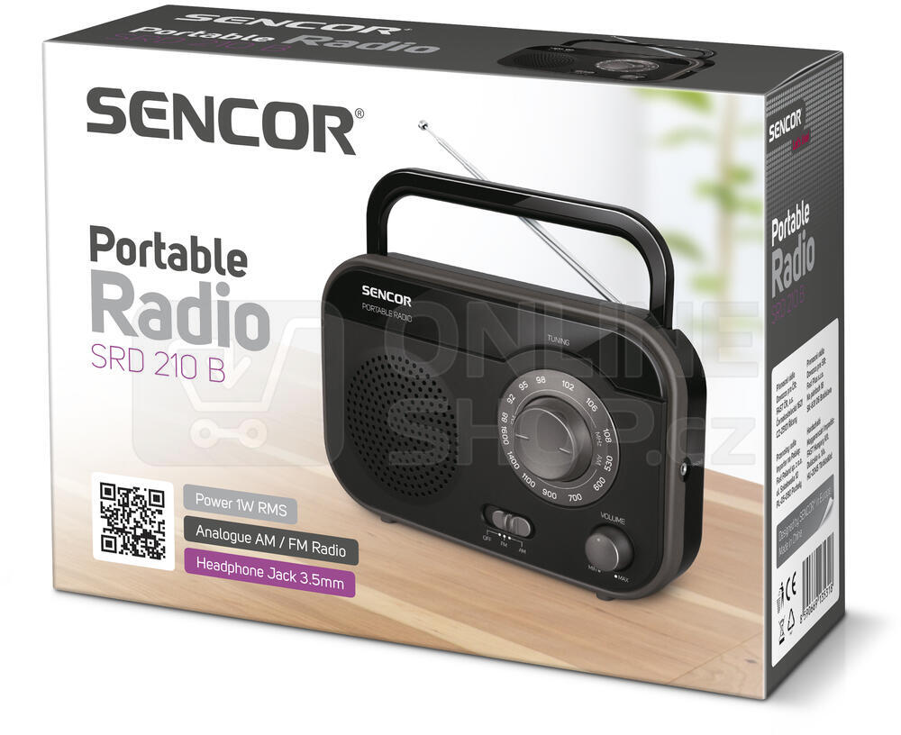 Fotogalerie Sencor SRD 210 B - Radiopřijímač | ONLINESHOP.cz