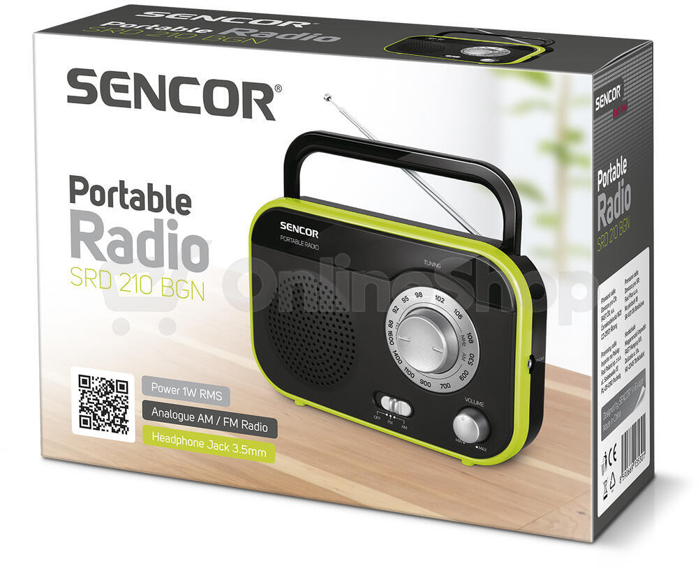 Radiopřijímač Sencor SRD 210 BGN