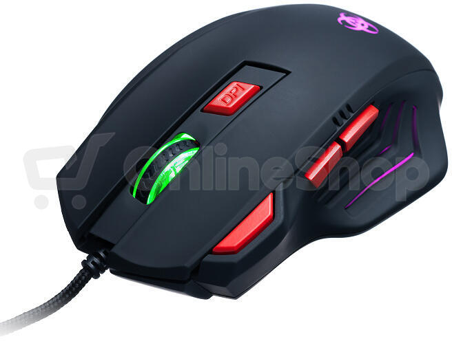 Myš Connect IT Biohazard / optická / 7 tlačítek / 3200dpi - černá
