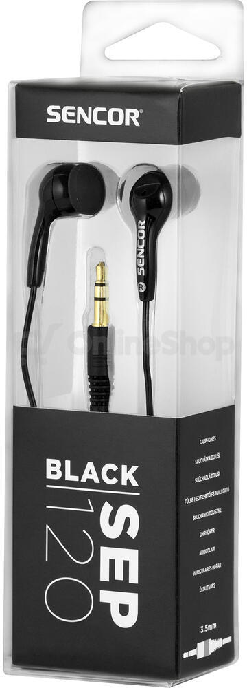 Sluchátka Sencor SEP 120 BLACK
