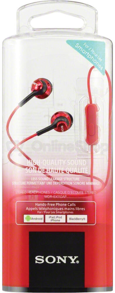 Sluchátka SONY MDR-EX110APR