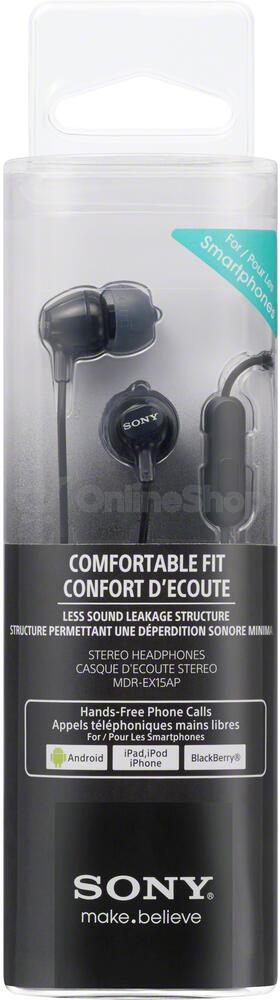 Sluchátka SONY MDR-EX15APB