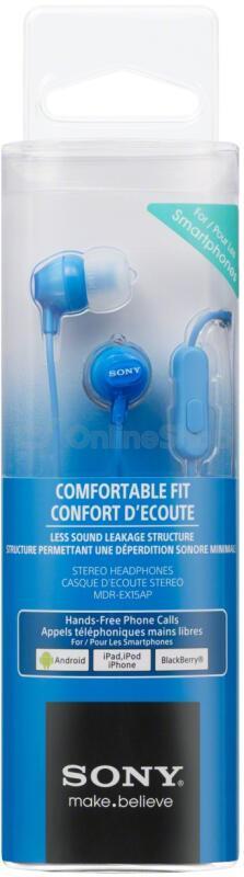 Sluchátka Sony MDREX15APLI.CE7 - modrá