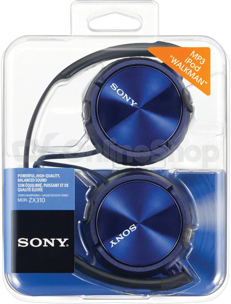 Sluchátka Sony MDRZX310L.AE - modrá