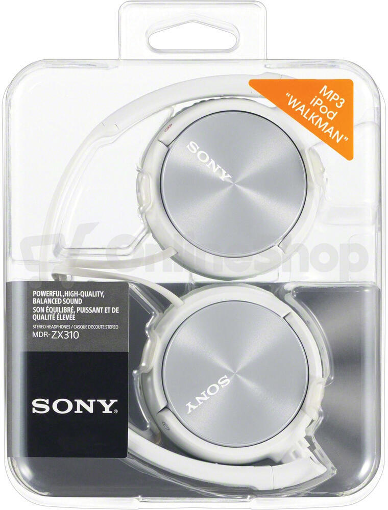 Sluchátka Sony MDRZX310W.AE - bílá
