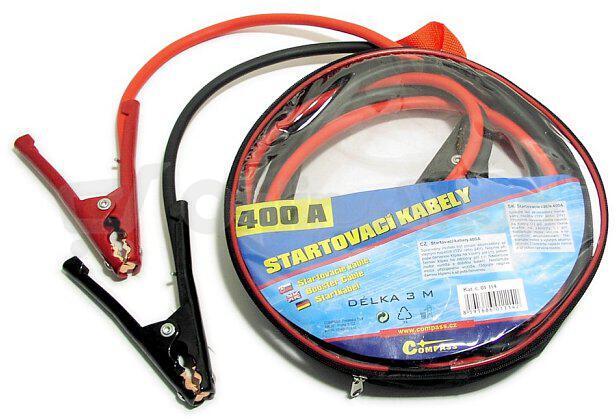 Kabely startovací 400A 3m COMPASS 01114 100% měď