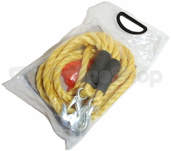Lano tažné 5000kg s karabinami COMPASS 01233