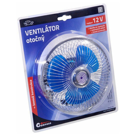 Otočný ventilátor do auta COMPASS 07210 Maxi 12V