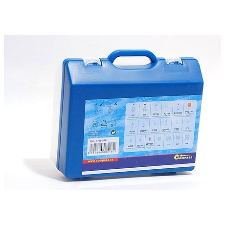 Autožárovky Compass 12 V servisní box MEGA H7+H7+pojistky - Compass 08518 (foto 1)