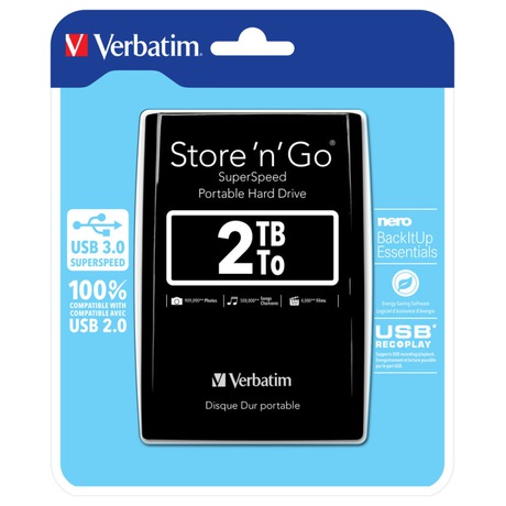 Externí disk Verbatim Store 'n' Go 2TB, 2,5