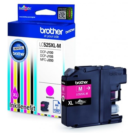 Inkoustov npl Brother LC-525XLM (magenta, 1300 str.) - originln