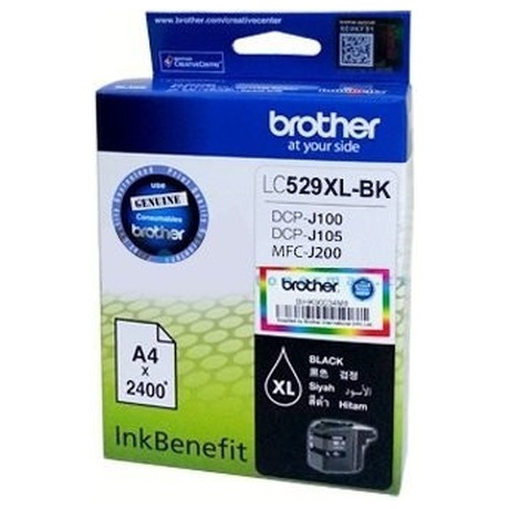 Inkoustov npl Brother LC-529XLBK (black, 2400 str.) - originln