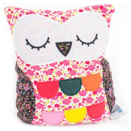 Plyšová hračka ALBI Hooty - sova patchwork spící - Albi Hooty -&nbsp;sova patchwork spící (foto 1)