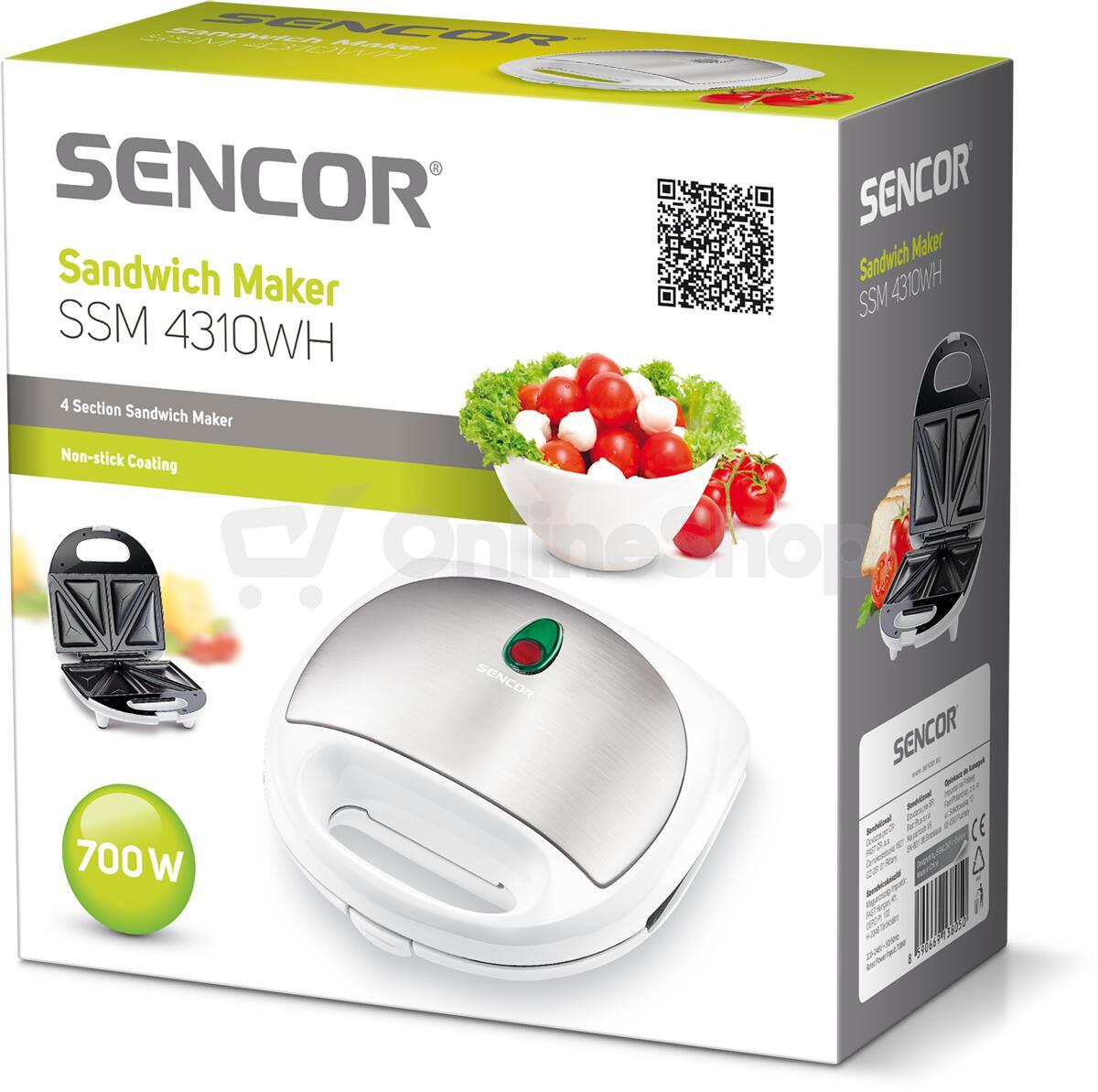 Sendvičovač Sencor SSM 4310WH