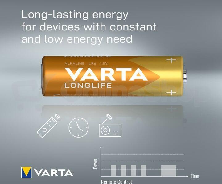 SUPER AKCE - Baterie Varta LR06 ALKALINE LONGLIFE AA, 10ks