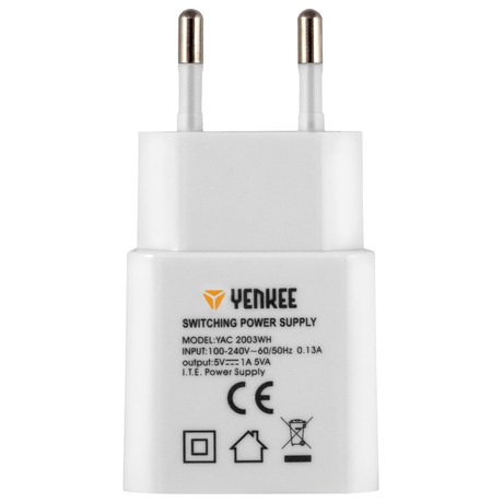 Yenkee YAC 2003WH USB 1000mA (foto 1)