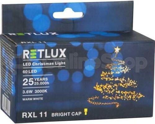 Vánoční LED osvětlení Retlux RXL 12 6+5m studená bílá