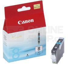 Inkoustová náplň Canon CLI-8PC, 850 stran originální - modrá