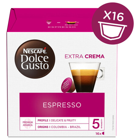 SET: NESCAF Espresso 16 ks k Dolce Gusto + NESCAF Cappuccino 16 ks k Dolce Gusto