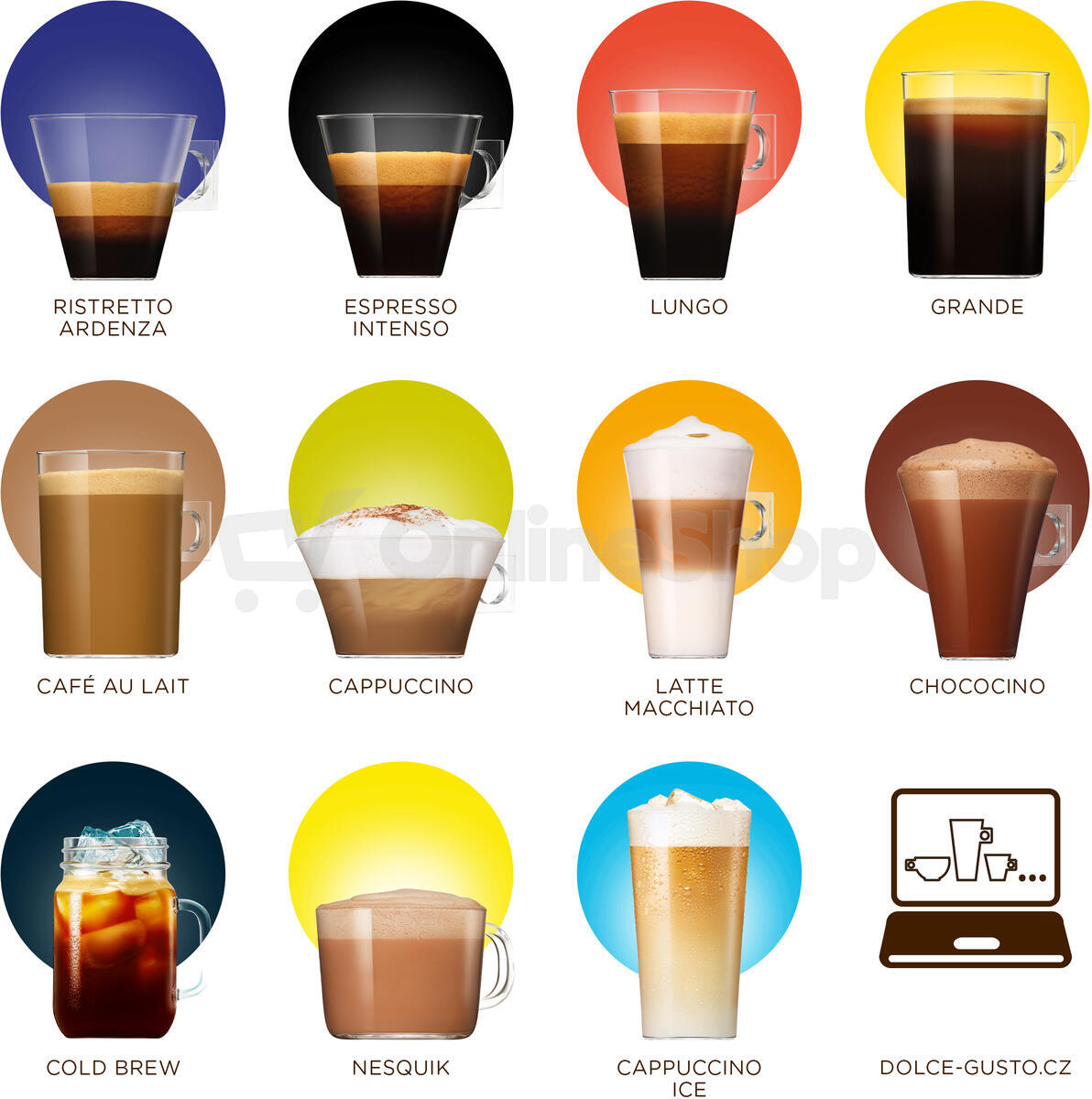SET Kapsle Espresso Dolce Gusto + Kapsle Latte Macchiatto Dolce Gusto