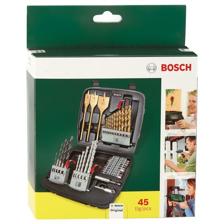 Sada vrtáků a bitů Bosch 45- dílná - Bosch 45- dílná (foto 2)