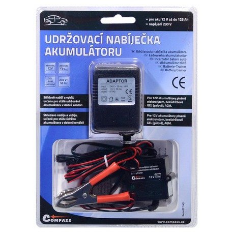 Nabíječka autobaterií Compass  5-125 Ah - Compass 07143 12V 260mA (foto 3)
