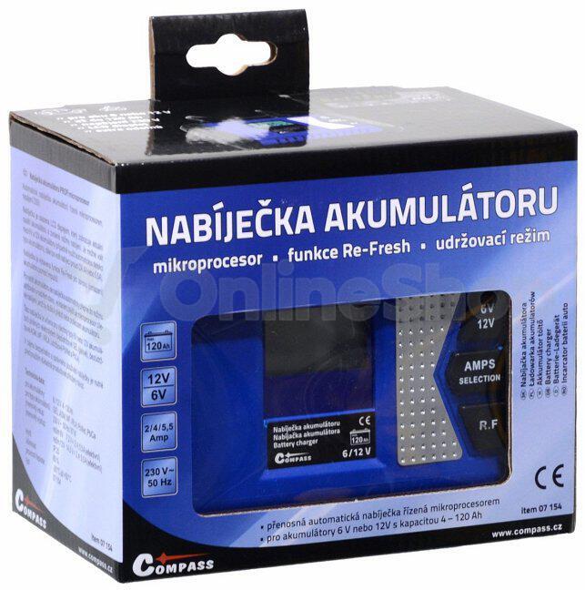Nabíječka akumulátorů COMPASS 07154 PROFI 6/12V