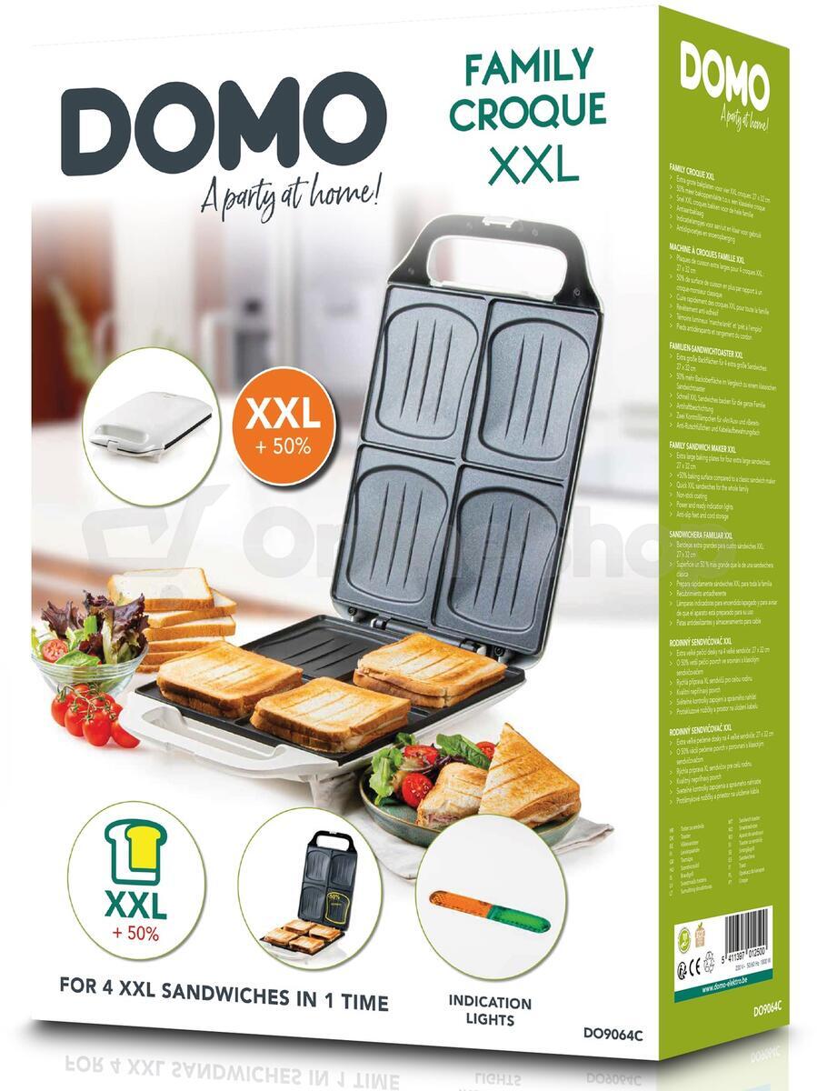 Sendvičovač na 4 XL sendviče - DOMO DO9064C