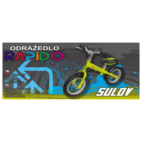 Odrážedlo Sulov RAPIDO 12", zelené - Sulov RAPIDO 12", zelené (foto 1)