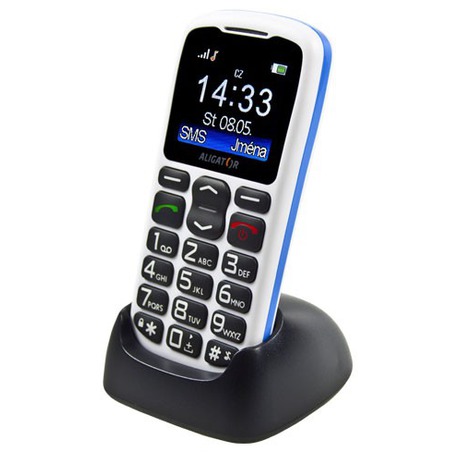 Mobilní telefon Aligator A430 - bílý/modrý - Aligator A430 -&nbsp;bílý/modrý (foto 1)