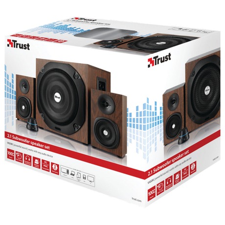 Reproduktory Trust Vigor 2.1 - hnědé - Trust Vigor 2.1 Subwoofer -&nbsp;hnědé (foto 2)