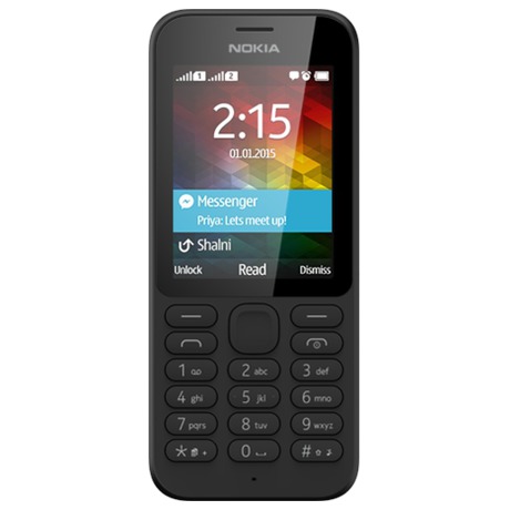 Mobilní telefon Nokia 215 DualSim - černý - Nokia 215 DualSim -&nbsp;černý (foto 1)