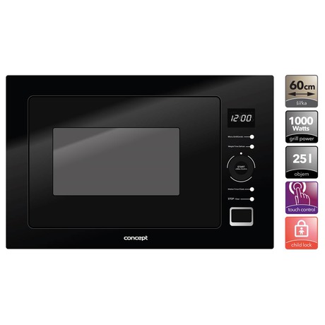 SET Trouba Concept ETV8560bcN BLACK + Indukn deska Concept IDV4360 + Mikrovlnn trouba Concept MTV6925bc BLACK + Odsava par Concept OPV3560bc BLACK