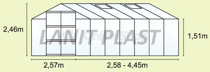 Skleník VITAVIA URANUS 11500 PC 4 mm stříbrný LG184