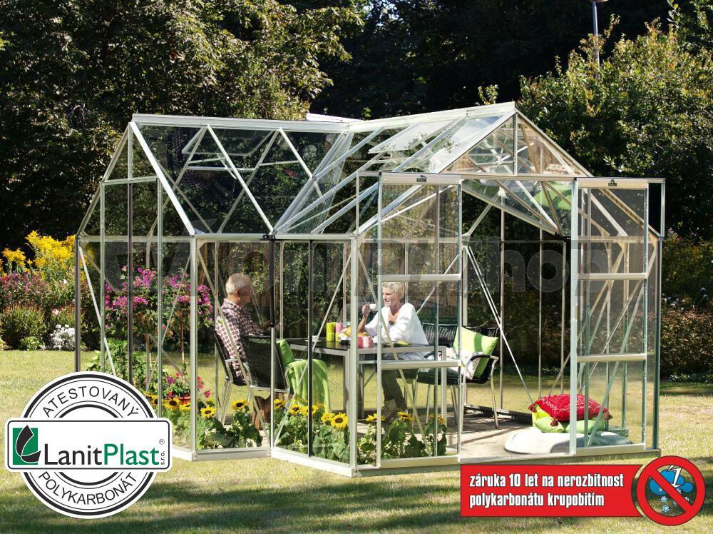 Skleník VITAVIA SIRIUS PC 4 mm stříbrný LG263