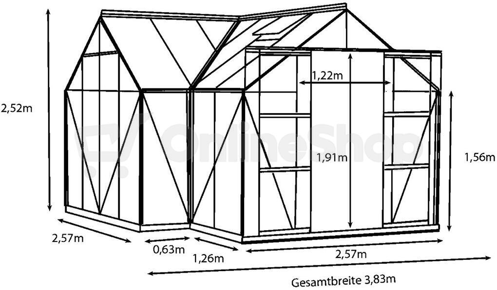 Skleník VITAVIA SIRIUS PC 6 mm černý LG633
