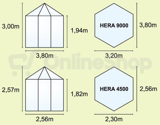 Zahradní pavilon VITAVIA HERA 9000 zelený LG650