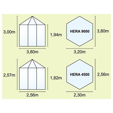 Zahradní pavilon Lanit Plast VITAVIA HERA 9000 zelený - Vitavia HERA 9000 zelený LG650 (foto 1)