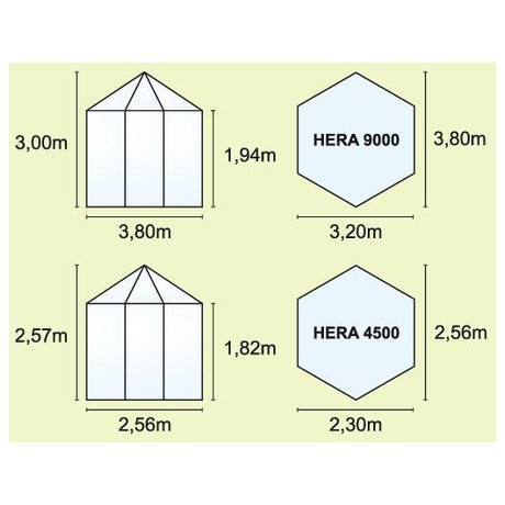 Zahradn pavilon VITAVIA HERA 9000 zelen LG650