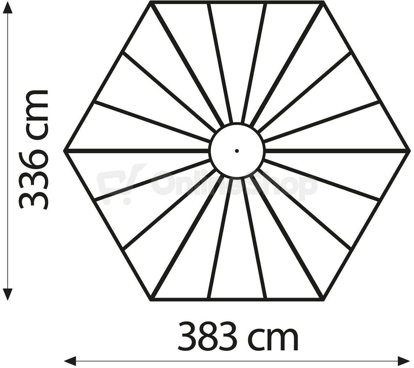 Zahradní pavilon VITAVIA HERA 9000 zelený LG650