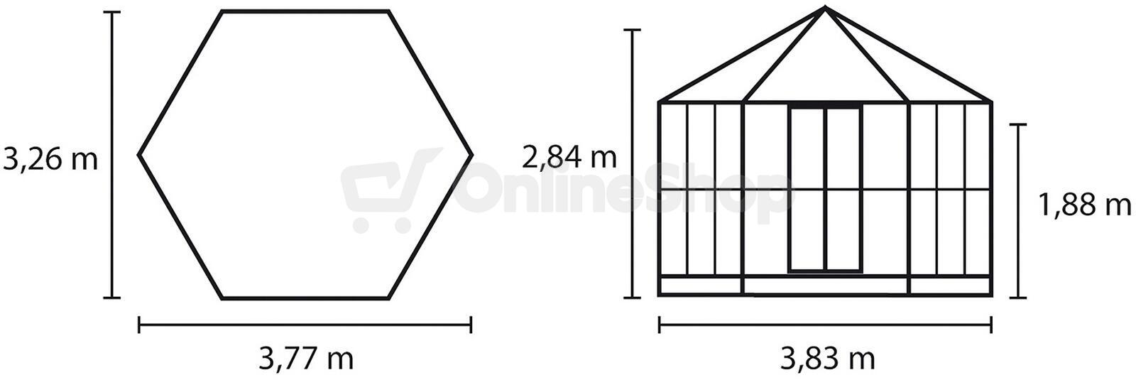 Zahradní pavilon VITAVIA HERA 9000 černý LG651