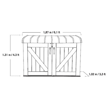 Zahradn lon box Lanit Plast LIFETIME 60170 HORIZONTAL - LIFETIME 60170 HORIZONTAL LG1076 (foto 6)